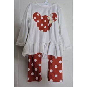 Unbranded Long Sleeve Graphic Print Shirt And Pants Outfit Toddler Girl Sz 2T